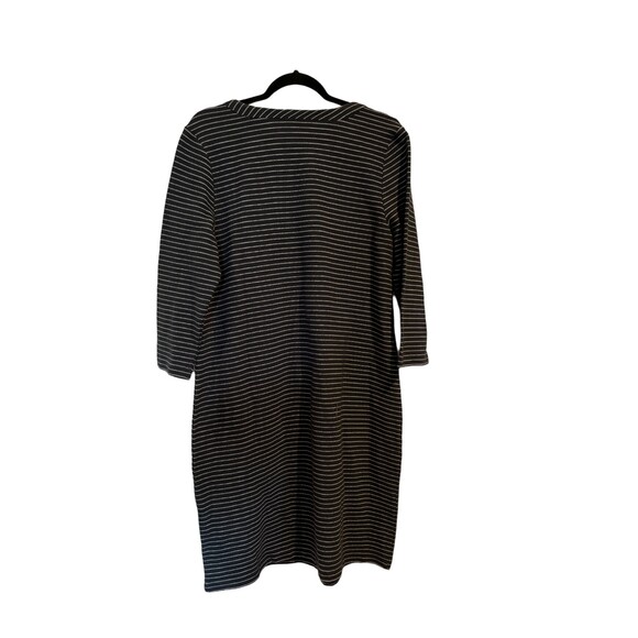 J Jill Navy & White Striped Dress. Size L - Picture 2 of 4